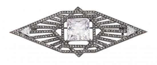 Adriana Orsini Deco Pave Brooch, $95; saksfifthavenue.com