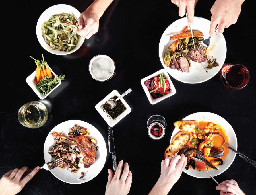 Eclectic, asian-flecked dishes from Water & Wall (Photo by Jonathan Timmes)