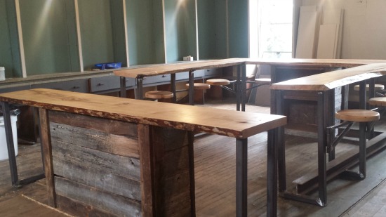 A construction shot of the forthcoming Ashby Apothecary / Photo courtesy of Ashby Inn