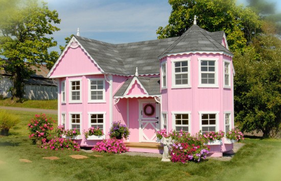 Little Cottage Company Sara's 8x16 W Victorian Mansion DIY Kit Playhouse